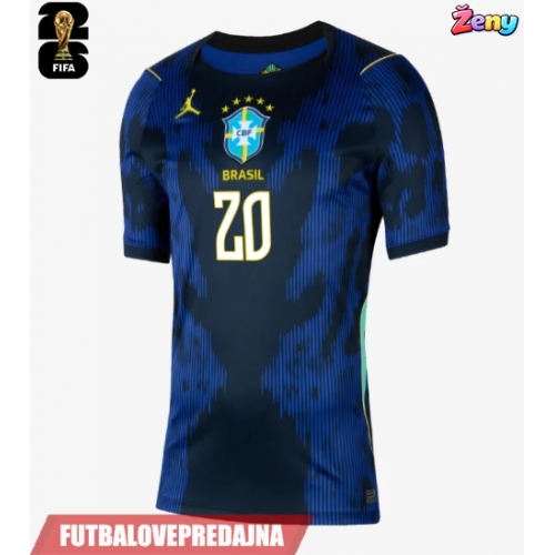 Lacne Ženy Futbalové dres Brazília Lucas Paqueta #20 MS 2026 Krátky Rukáv - Preč